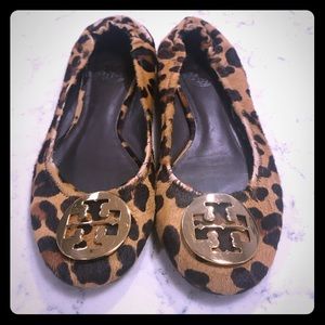 Tory Burch Reva Leopard Ballet Flats